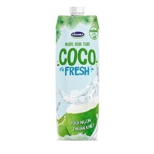 NƯỚC DỪA TƯƠI VINAMILK 1L | 新鮮なココナッツジュース - Chai