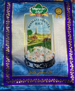 Mehran Pakistan basmati rice 5kg