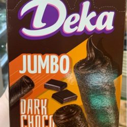 Bánh Xốp ống deka Jumbo sô cô la đen dark Choco 280g