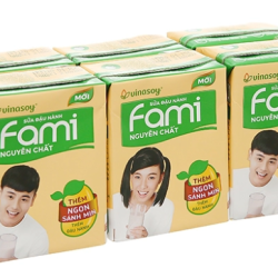 LỐC SỮA ĐẬU NÀNH FAMI NGUYÊN CHẤT/ファミ 大豆ミルク - 6個